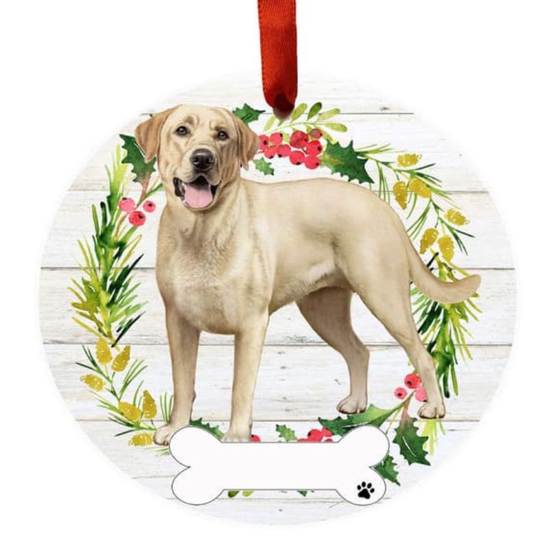 Labrador Yellow Ornament
